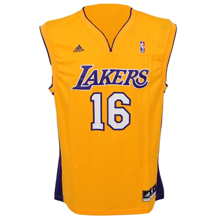 Adidas Camiseta Réplica Gasol Lakers (amarillo/purpura/blanco/)