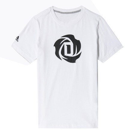 Adidas Camiseta Niño Graphic Logo D-Rose (blanco/negro)