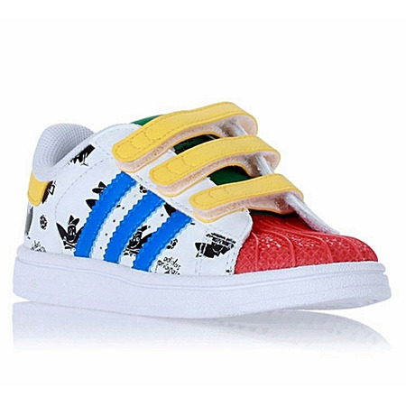 Adidas Superstar 2 Smile CF I (blanco/rojo/amarillo)