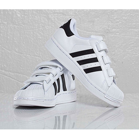 Adidas Superstar 2 CF C (28-35)(blanco/negro)