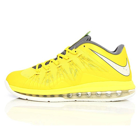 Nike Lebron X  Low "Sonic Yellow" (700/amarillo/blanco/gris)