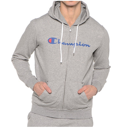 Champion Sudadera Hombre Athletic Classic Logo Full-Zip (gris)