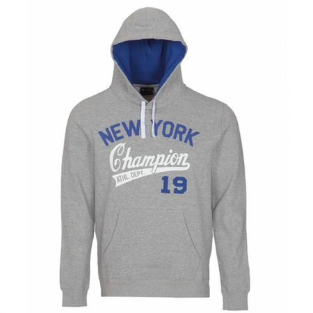 Champion Sudadera Capucha Athlentic Logo New York 19 (gris/azul/blanco)