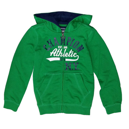 Champion Sudadera Niño Capucha FZ Athletic NY 1919 (verde/marino)