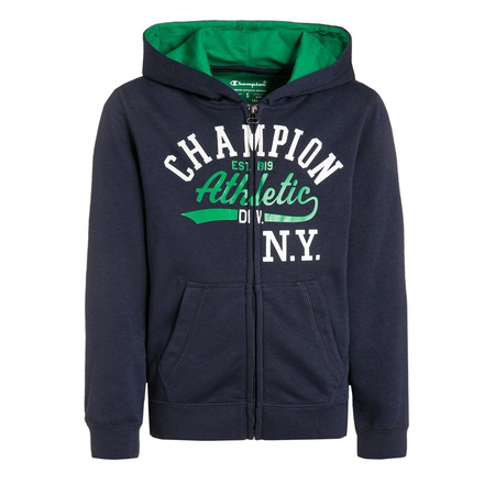 Champion Sudadera Niño Capucha FZ Athletic  NY 1919 (marino/verde)