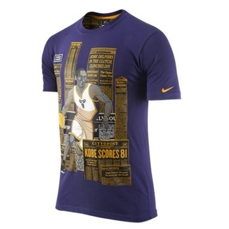 Camiseta Dri-FIT Kobe Darko (purpura/amarillo oro)