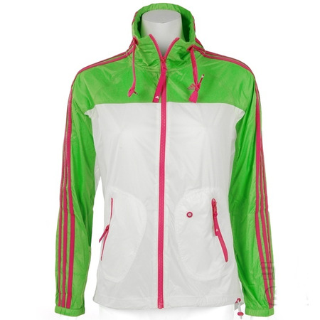 Chaqueta Adidas Reload Windbreaker Q2 (blanco/verde/rosa)