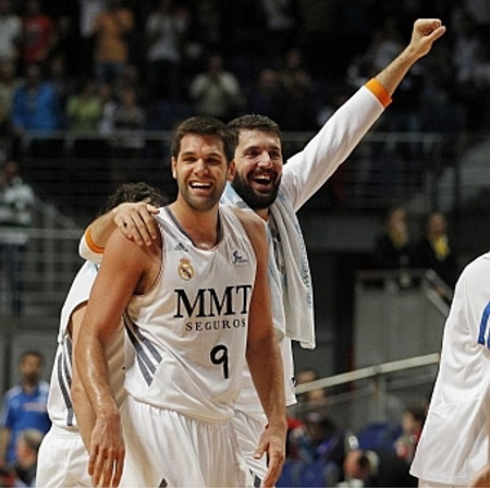 Camiseta Felipe Reyes Real Madrid Basket 13/14 (blanco)