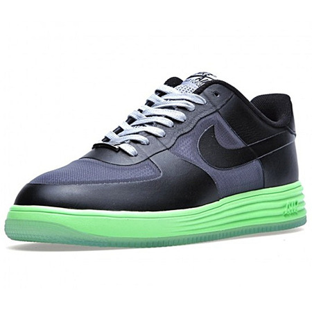 Nike Lunar Force 1 Fuse Leather (002/negro/lima/gris)