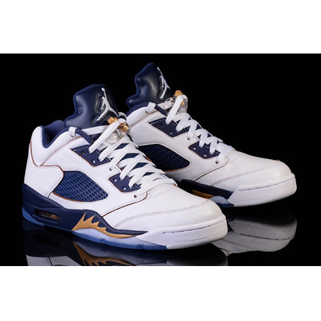 Air Jordan Retro 5 Low "Dunk From Above" (135/white/gold/navy)