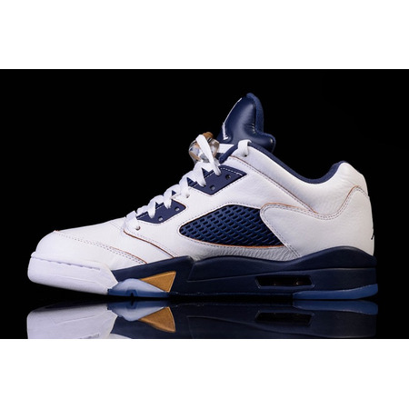 Air Jordan Retro 5 Low "Dunk From Above" (135/white/gold/navy)