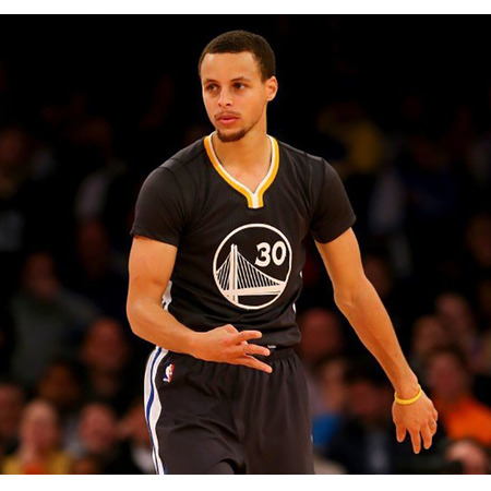 Camiseta Adidas NBA Swingman Stephen Stephen Curry #30# Warriors (negro/blanco)