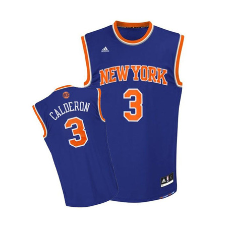 Adidas Camiseta Réplica Calderón #3# Knicks (azul/naranja)