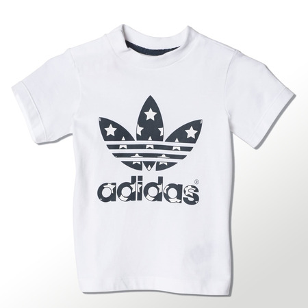 Adidas Originals Camiseta Infantil Trefstar (blanco/negro)