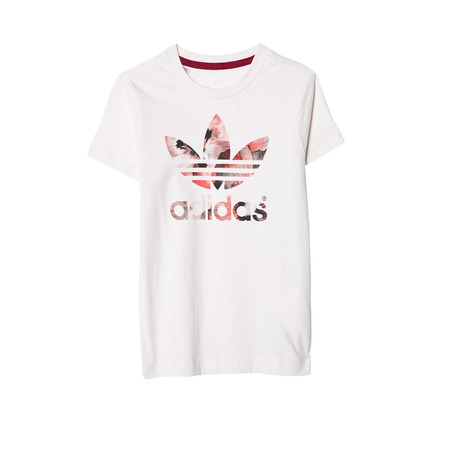 Adidas Originals Junior Camiseta Logo Trefoil Flower  (blanco crema)