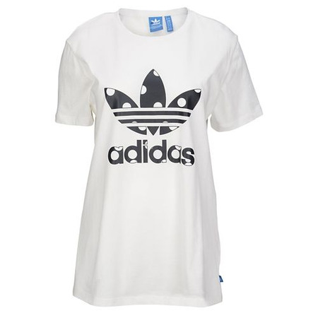 Adidas Originals Mujer Camiseta Big Logo Dots (blanco/negro)