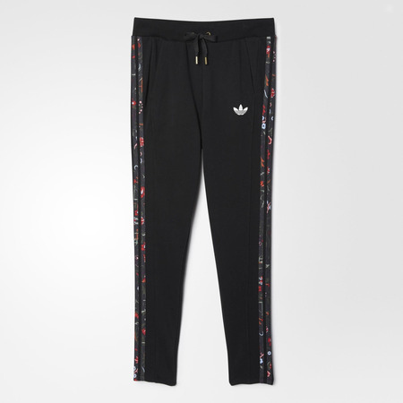 Adidas Originals Mujer Pantalón Moscow Slim Flower (negro)