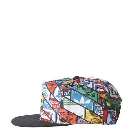 Adidas Originals Gorra Graphic Tongue Labels Snap-Back (negro/multicolor)