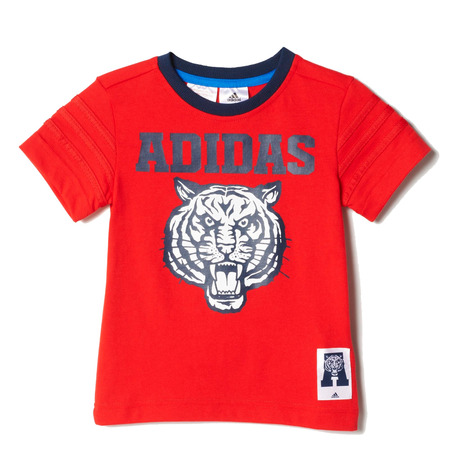 Adidas Camiseta Niño Team Tiger Logo (rojo)