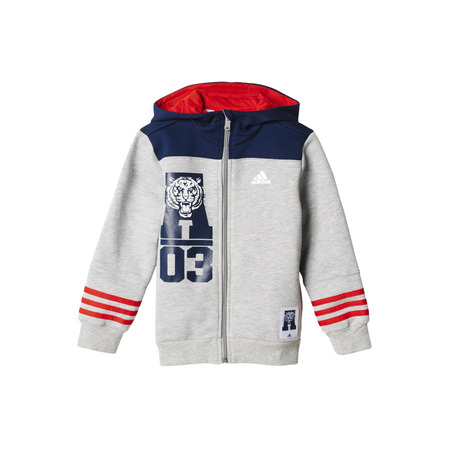 Adidas Chaqueta Niño Team Tiger (gris/azul/rojo)