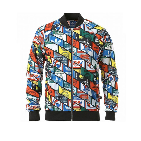 Adidas Originals Chaqueta Superstar Tongue Labels All Over Print (multicolor)