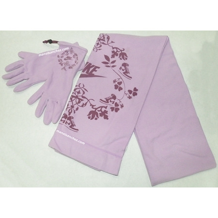 NIke Metro Youth Fleece Scarft Gloves (violeta/purpura)