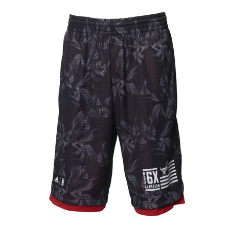 Adidas NBA Junior Short Fanwear Bulls (negro/rojo)