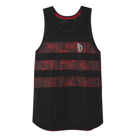 Adidas Camiseta Tirantes Dame Floral (negro/rojo)