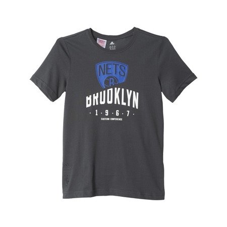 Adidas NBA Niño Camiseta Basics Brooklyn (gris/blanco)