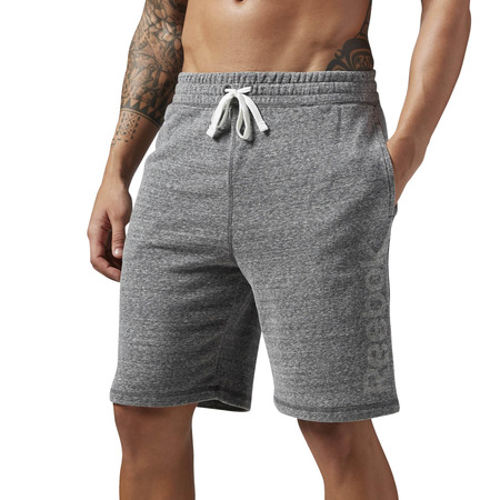 Reebok Short Elements Big Logo Fitness (gris)