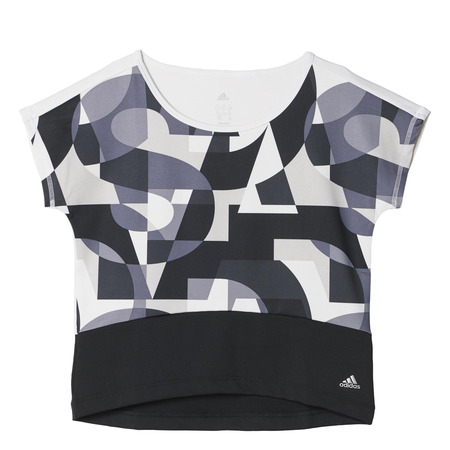 Adidas Junior G Camiseta Wardrobe Fitness (negro/gris/blanco)