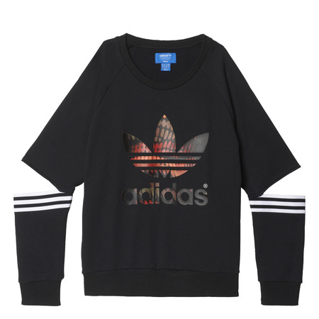 Adidas Originals CutOut Sweater Circus By Rita Ora (negro/multicolor)