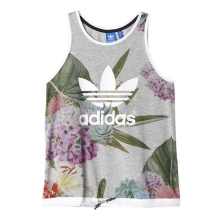 Adidas Originals Train Floral Tank (blanco/multicolor)