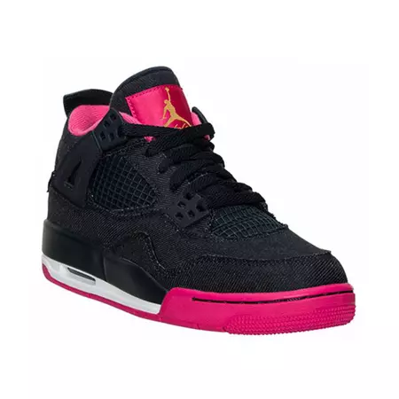 Air Jordan 4 Retro GG (dark obsidian/vivid pink/white)