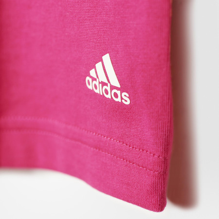 Adidas Junior Girls Camiseta Wardrobe Fun (rosa/blanco)