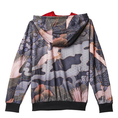 Adidas Originals Rita Ora Sudadera con Capucha "Kimono Print" (multicolor/rojo)