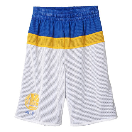 Adidas NBA Youth Winter Hoops Rev Short Golden State Warriors (azul/amarillo/blanco)