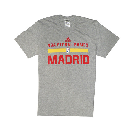 Adidas NBA Camiseta Game Time Matchup Real Madrid VS Boston Celtics (gris)