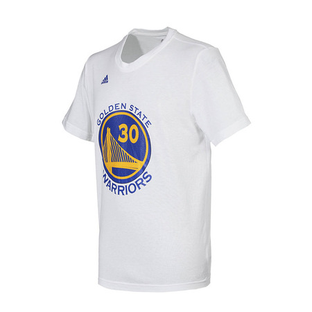 Adidas NBA Camiseta Gametime Stephen Curry Warriors (blanco/azul/amarillo)