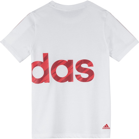 Adidas Camiseta Niño Recharged (blanco/rojo)