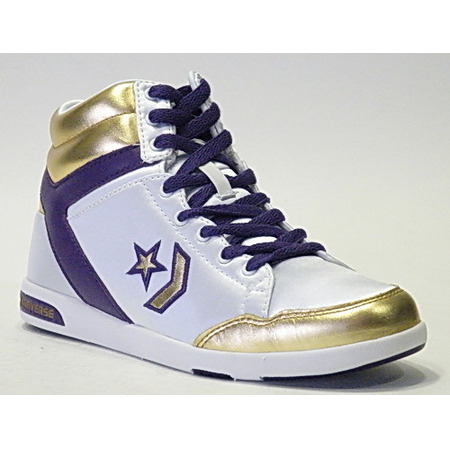 Converse Lady Wapon 86 Hi (blanco/oro/violeta)