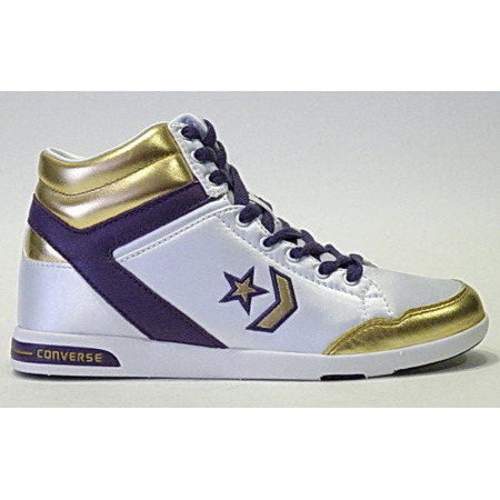 Converse Lady Wapon 86 Hi (blanco/oro/violeta)