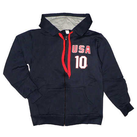 Chaqueta Full-Zip Básica Capucha USA Nº 10 (Marino)