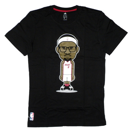 Adidas NBA Camiseta GFX Caricature James (negro)