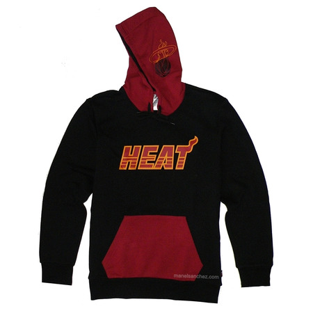 Adidas Sudadera NBA Miami Heat FN Winter Flewece (negro/burdeos)