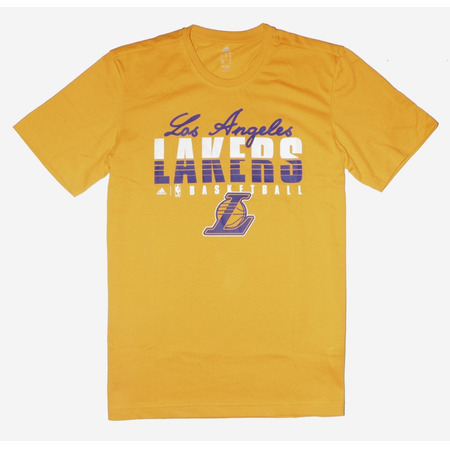 Adidas Camiseta NBA Lakers Fan Winter (amarillo/blanco/purpura)