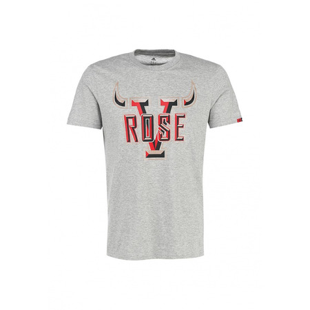 Adidas Camiseta D-Rose Horns (gris/negro/rojo)