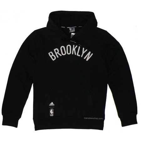 Adidas Sudadera NBA Brooklyn Washed Po Hooded (negro/blanco)