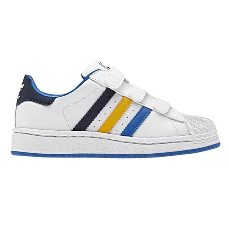 Adidas Superstar 2 CF Inf (blanco/azul/amarillo)(20-27)