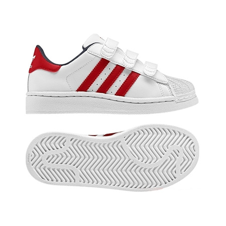 Adidas Superstar 2 CF Inf (blanco/rojo)(20-27)